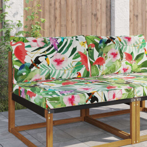 vidaXL Buiten bankkussen Polyester kleurrijk 80 x 68,5 x 8 cm