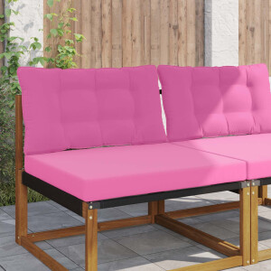 vidaXL Buiten bankkussen Polyester Roze 80 x 68,5 x 8 cm