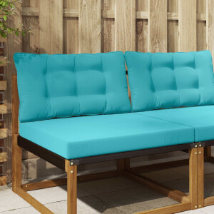vidaXL Buiten bankkussen Polyester Turquoise 80 x 68,5 x 8 cm
