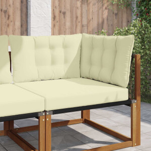 vidaXL Buiten bankkussen Polyester Crème 80 x 43 x 10 cm