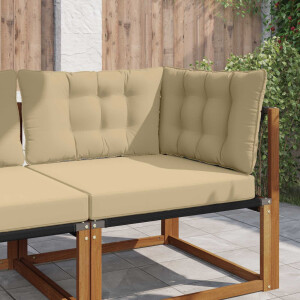 vidaXL Buiten bankkussen Polyester Beige 80 x 43 x 10 cm