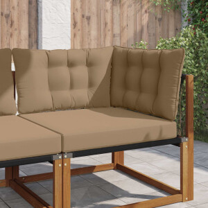 vidaXL Buiten bankkussen Polyester Taupe 80 x 43 x 10 cm