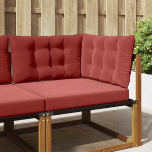 vidaXL Buiten bankkussen Polyester Wijnrood 80 x 43 x 10 cm