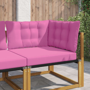 vidaXL Buiten bankkussen Polyester Roze 80 x 43 x 10 cm