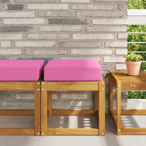 vidaXL Buiten Zitkussen Roze 40 x 40 x 8 cm 100% Polyester