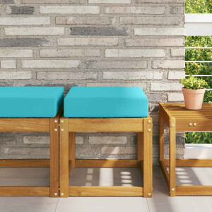 vidaXL Buiten Zitkussen Turquoise 40 x 40 x 8 cm 100% Polyester