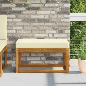 vidaXL Buiten Zitkussen Crème 80 x 40 x 8 cm 100% Polyester