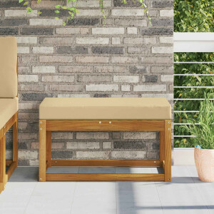 vidaXL Buiten Zitkussen Beige 80 x 40 x 8 cm 100% Polyester