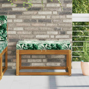vidaXL Buiten Zitkussen Tropische Bladeren 80 x 40 x 8 cm