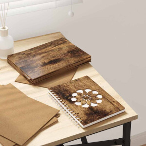 vidaXL Decorpanelen 12 pcs Gerookt eiken 21 x 30 x 0.3 cm Bewerkt hout