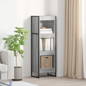 vidaXL Boekenkast Grijs Sonoma 40 x 30 x 121 cm Bewerkt hout