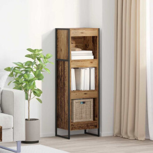 vidaXL Boekenkast Oud Hout 40 x 30 x 121 cm Bewerkt hout