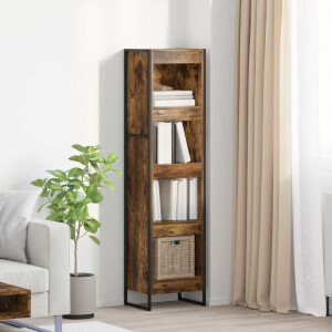 vidaXL Boekenkast Rook Eik 40 x 30 x 155 cm Bewerkt hout