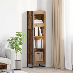 vidaXL Boekenkast Oud Hout 40 x 30 x 155 cm Bewerkt hout