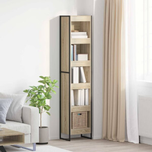 vidaXL Boekenkast Sonoma 40 x 30 x 189,5 cm Bewerkt hout