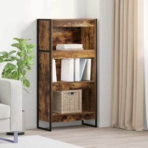 vidaXL Boekenkast Rook Eik 60 x 30 x 121 cm Bewerkt hout