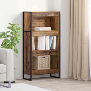 vidaXL Boekenkast Oud Hout 60 x 30 x 121 cm Bewerkt hout