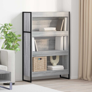 vidaXL Boekenkast Grijs Sonoma 80 x 30 x 121 cm Bewerkt hout