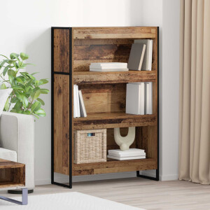 vidaXL Boekenkast Oud Hout 80 x 30 x 121 cm Bewerkt hout