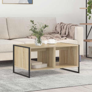 vidaXL Salontafel Sonoma 80 x 50 x 40 cm Bewerkt hout