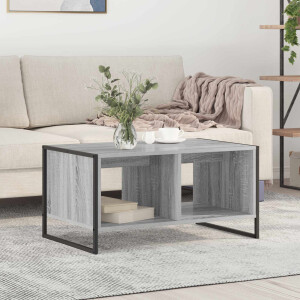 vidaXL Salontafel Grijs Sonoma 80 x 50 x 40 cm Bewerkt hout