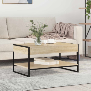 vidaXL Salontafel Sonoma 80 x 50 x 40 cm Bewerkt hout