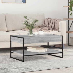 vidaXL Salontafel Grijs Sonoma 80 x 50 x 40 cm Bewerkt hout