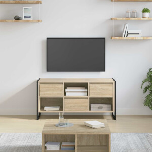vidaXL TV-kast met lade Sonoma 100 x 36 x 49,5 cm Bewerkt hout