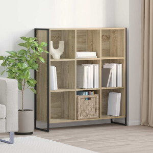 vidaXL Boekenkast Sonoma 99,5 x 30 x 108,5 cm Bewerkt hout