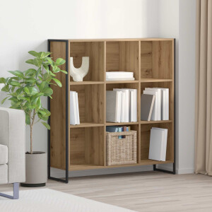 vidaXL Boekenkast Ambachtelijk eiken 99,5 x 30 x 108,5 cm Bewerkt hout