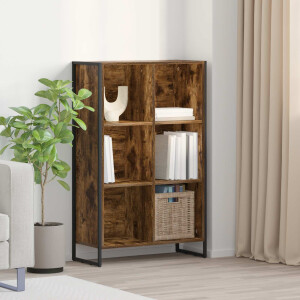 vidaXL Boekenkast Rook Eik 99,5 x 30 x 108,5 cm Bewerkt hout