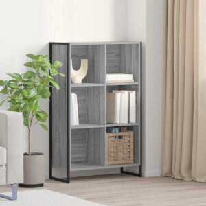 vidaXL Boekenkast Grijs Sonoma 99,5 x 30 x 108,5 cm Bewerkt hout
