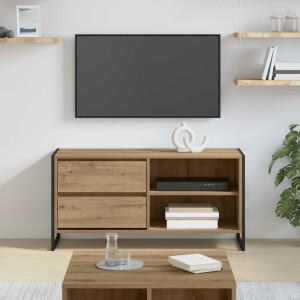 vidaXL TV-kast Ambachtelijk eiken 100 x 36 x 49,5 cm Bewerkt hout