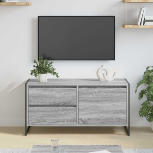 vidaXL TV-kast met lade Grijs Sonoma 100 x 36 x 49.5 cm Bewerkt hout
