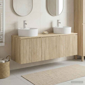 vidaXL Badkamerkastenset 3 st Sonoma Eiken 49,5 x 44,5 x 65 cm