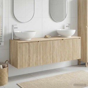 vidaXL Badkamerkastenset 3 st Sonoma Eiken 49,5 x 44,5 x 65 cm
