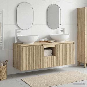 vidaXL Badkamerkastenset 3 st Sonoma Eiken 49,5 x 44,5 x 65 cm