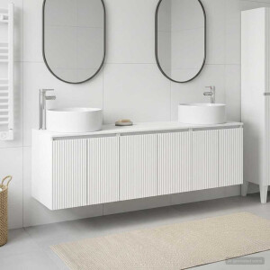 vidaXL Badkamerkastenset 3 st Wit 49,5 x 44,5 x 65,5 cm Bewerkt hout