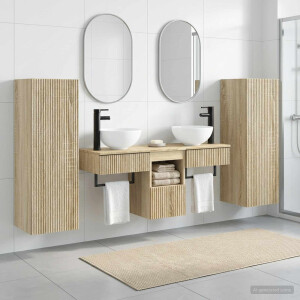 vidaXL Badkamermeubelset 5 st Sonoma Eiken 33 x 34,5 x 100 cm