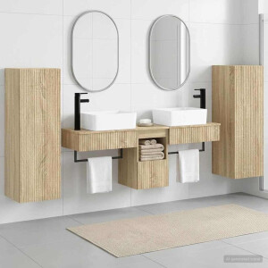 vidaXL Badkamermeubelset 5 st Sonoma Eiken 33 x 34,5 x 100 cm