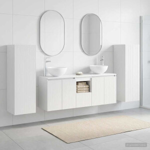 vidaXL Badkamermeubelset 5 st Wit 33 x 34,5 x 100 cm Bewerkt hout