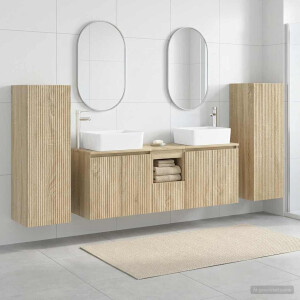 vidaXL Badkamermeubelset 5 st Sonoma Eiken 33 x 34,5 x 100 cm