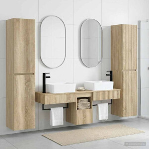 vidaXL Badkamermeubelset 5 st Sonoma Eiken 33 x 34,5 x 160 cm