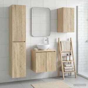vidaXL Badkamermeubelset 3 st Sonoma Eiken 33 x 34,5 x 160 cm