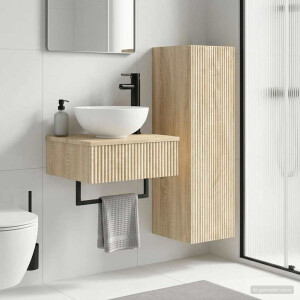 vidaXL Badkamermeubelset 2 st Sonoma Eiken 33 x 34,5 x 100 cm