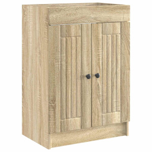 vidaXL Badkamer onder wastafel kast Sonoma Eiken 56 x 37,5 x 81 cm