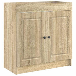 vidaXL Badkamer onder wastafel kast Sonoma Eiken 78,5 x 37,5 x 81 cm