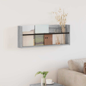 vidaXL Tijdschrift Rek Grijs Sonoma 80 x 12 x 30 cm Bewerkt hout
