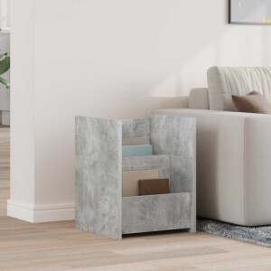 vidaXL Tijdschrift Rek Concerte Grijs 35 x 35 x 45 cm Bewerkt hout