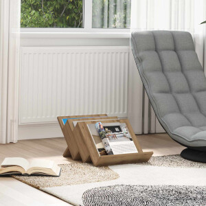vidaXL Tijdschrift Rek Artisan Eiken 53 x 40 x 28,5 cm Bewerkt hout